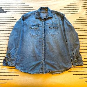 Stetson Denim Western Pearl Snap Shirt